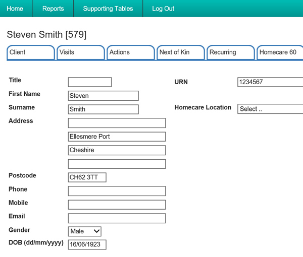 Software supporting care providers